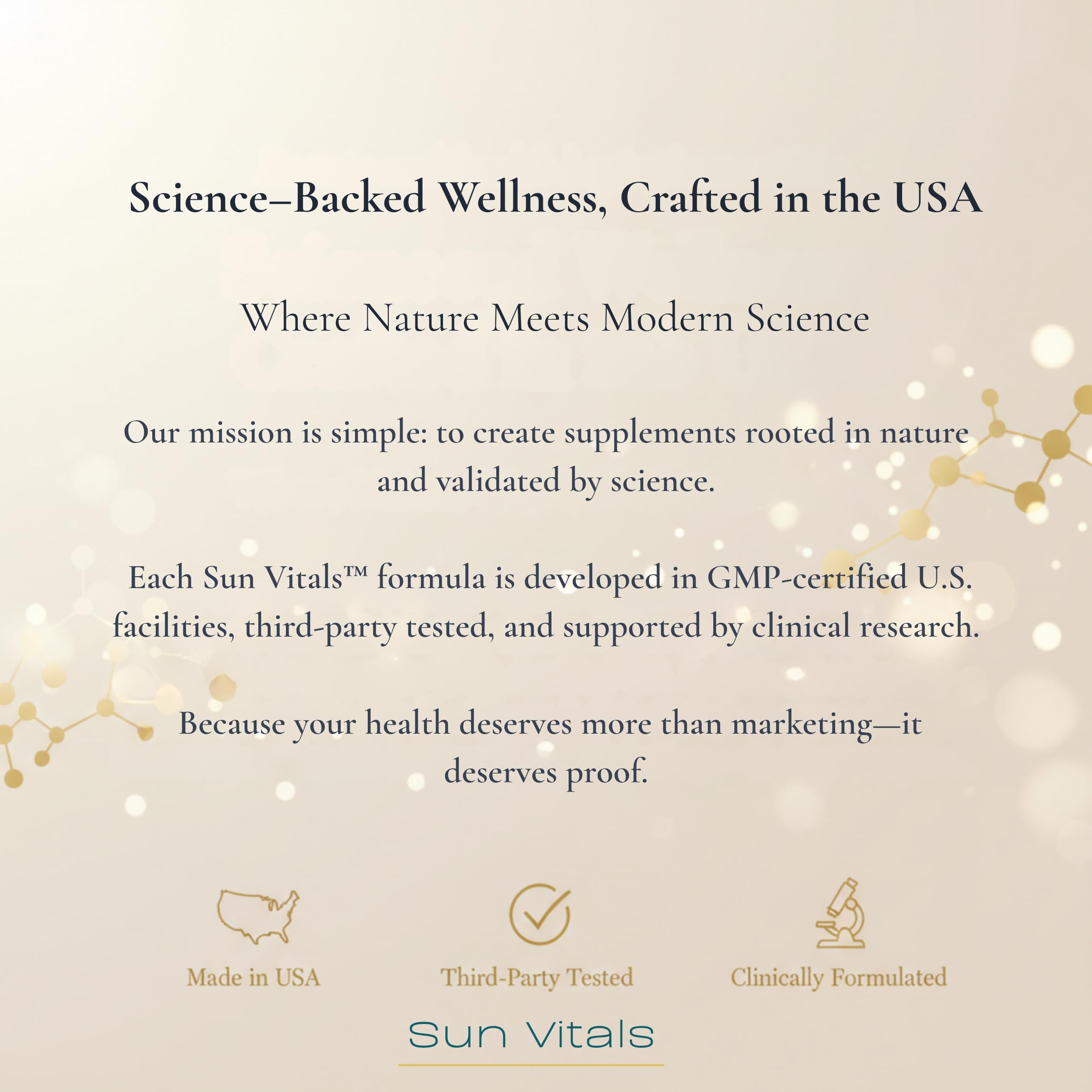 Sun Vitals Glucose Guard bottle with cinnamon sticks evokes sensory warmth.