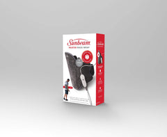 Sunbeam back wrap is machine washable for easy care after sessions.