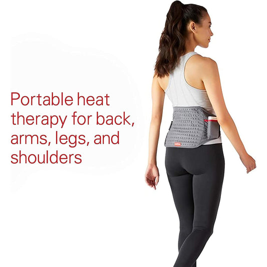 Sunbeam cordless heating pad battery unit highlighting long-lasting power