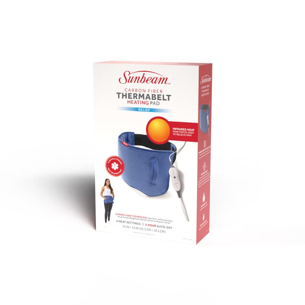 Sunbeam Thermabelt 9-foot cord provides flexible movement during use.