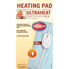 Sunbeam UltraHeat pad offers three heat settings for customizable comfort.