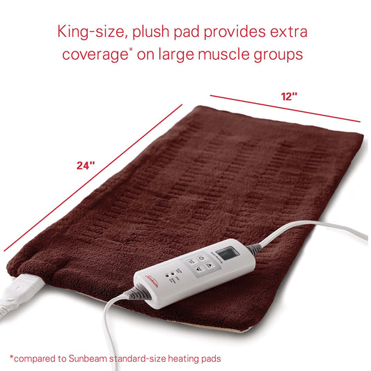 Sunbeam XL 12x24 coverage provides ample area for quick relief.