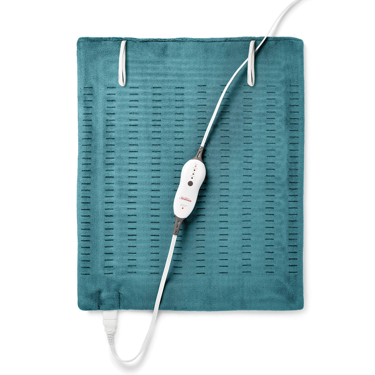 Sunbeam XXL heating pad provides back-coverage for comprehensive warmth.