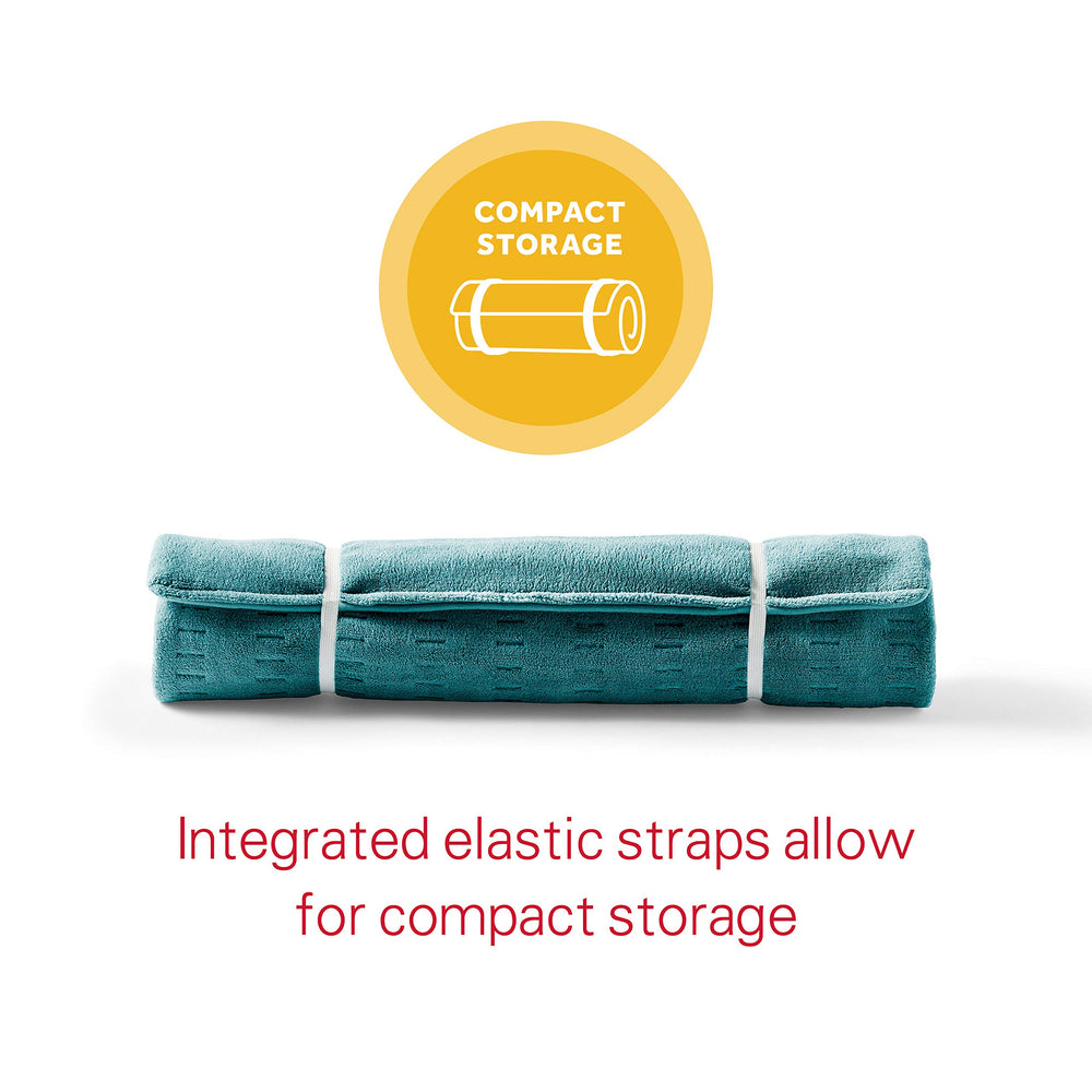 Sunbeam XXL heating pad supports period comfort with soothing heat.