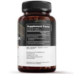 Sunergetic annatto tocotrienols capsules closeup highlights easy intake