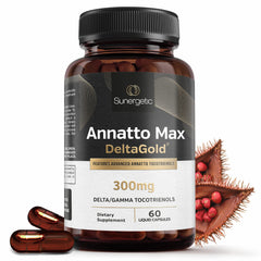 Sunergetic product image hints at skin, liver, and bone support possibilities.