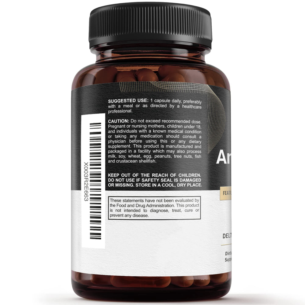 Sunergetic premium vitamin E tocotrienols packaging highlights USA quality