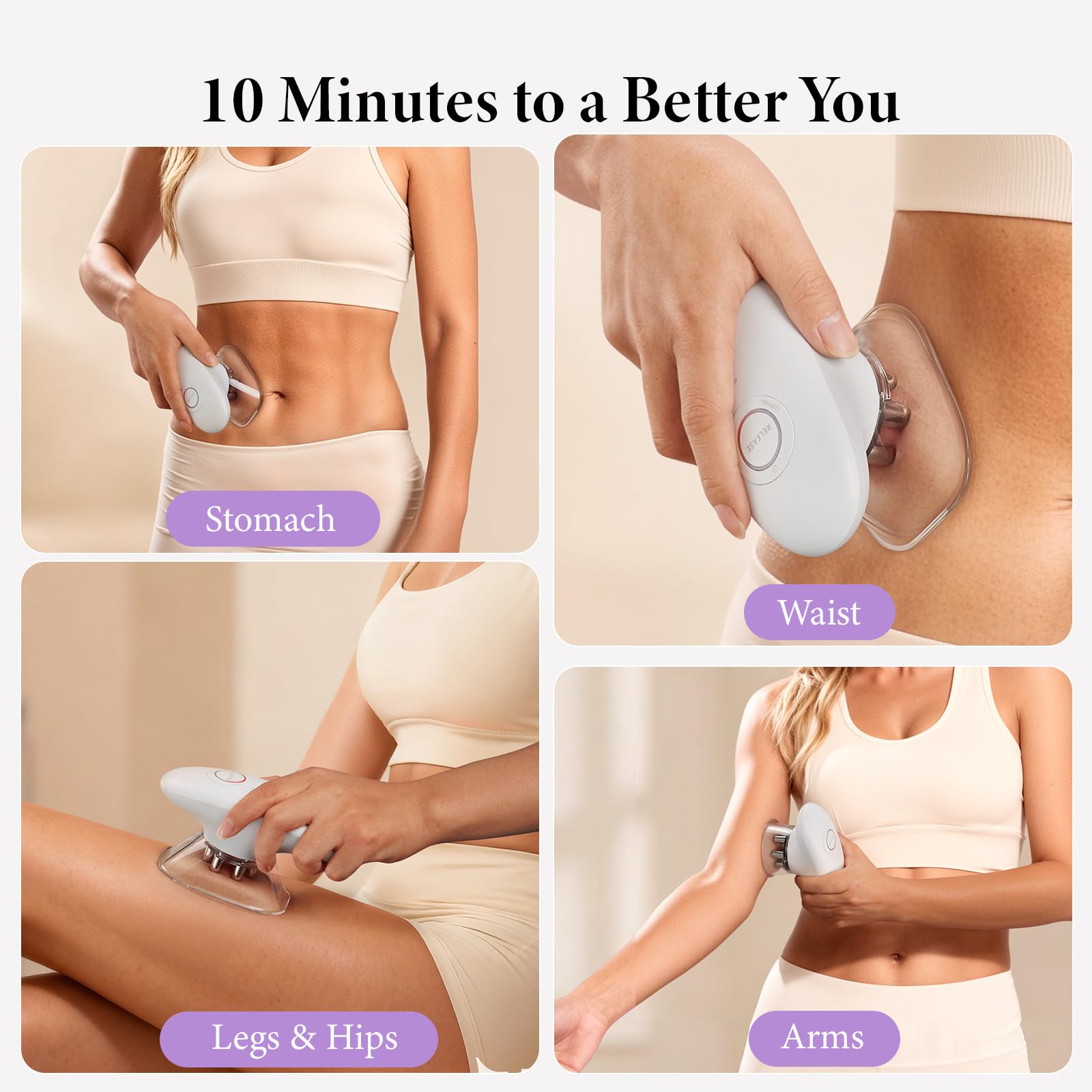 SUNLUXY face mode for gentle tightening of facial skin without suction