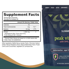 SunMed Peak Vitality gummies immunity support visuals