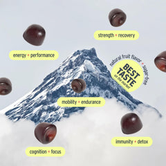 SunMed Peak Vitality gummies watermelon flavor bottle shot showcases tasty health support