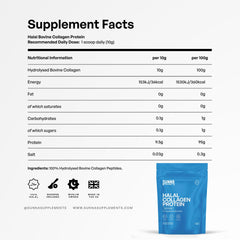 Sunna Supplements dairy-free gluten-free label image signals suitability for restricted diets