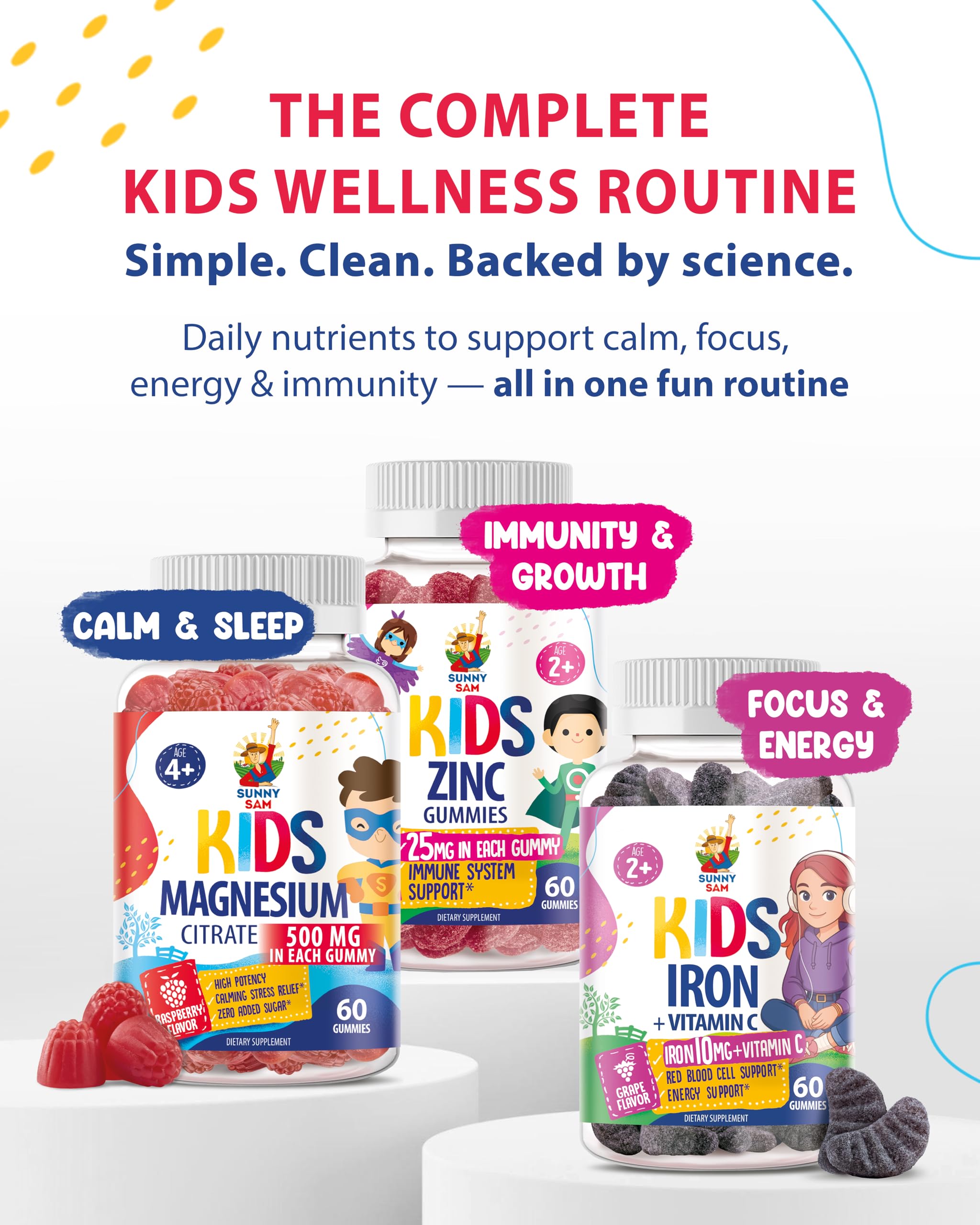 Sunny Sam soft texture makes those gummies easy to chew.