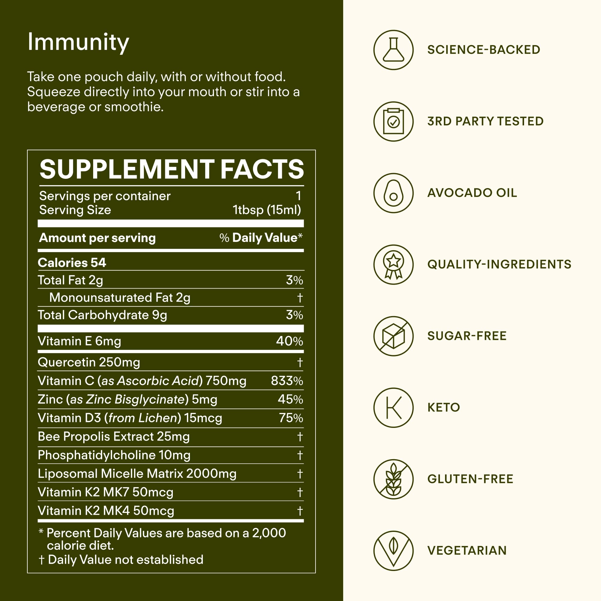 Sunny Within Immunity supports immune function, skin, and bone health.