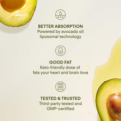 Sunny Within organic avocado oil absorption image emphasizes clean, efficient delivery.