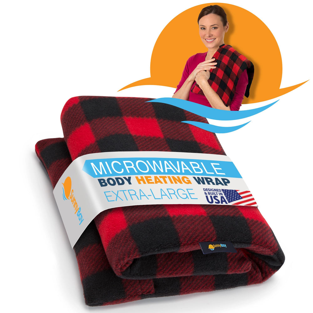 SunnyBay Extra-Large Microwave Heat Pad front view for full-body warmth.