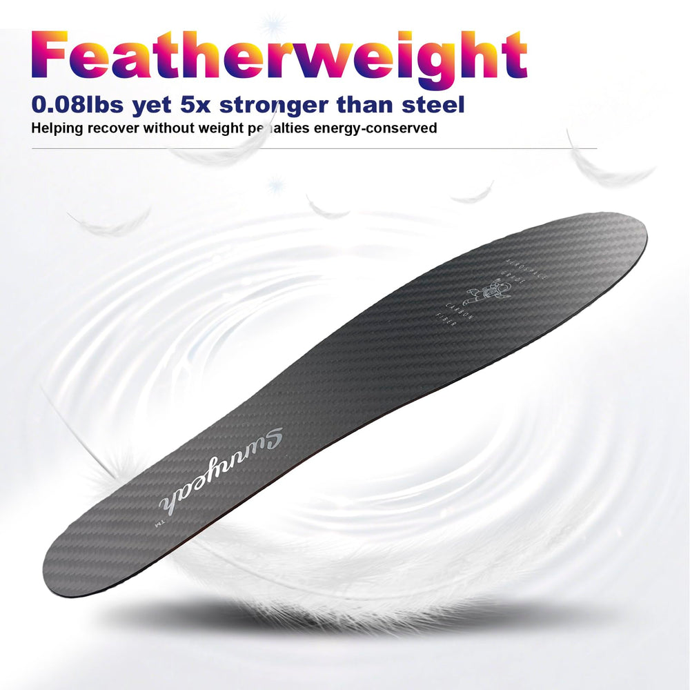 Sunnyeah carbon fiber insole lightweight design for daily wear and activity