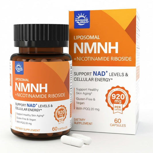 Sunshine & Rain Steady Energy bottle pour demonstrates on-the-go energy support with liposomal NMNH and NR
