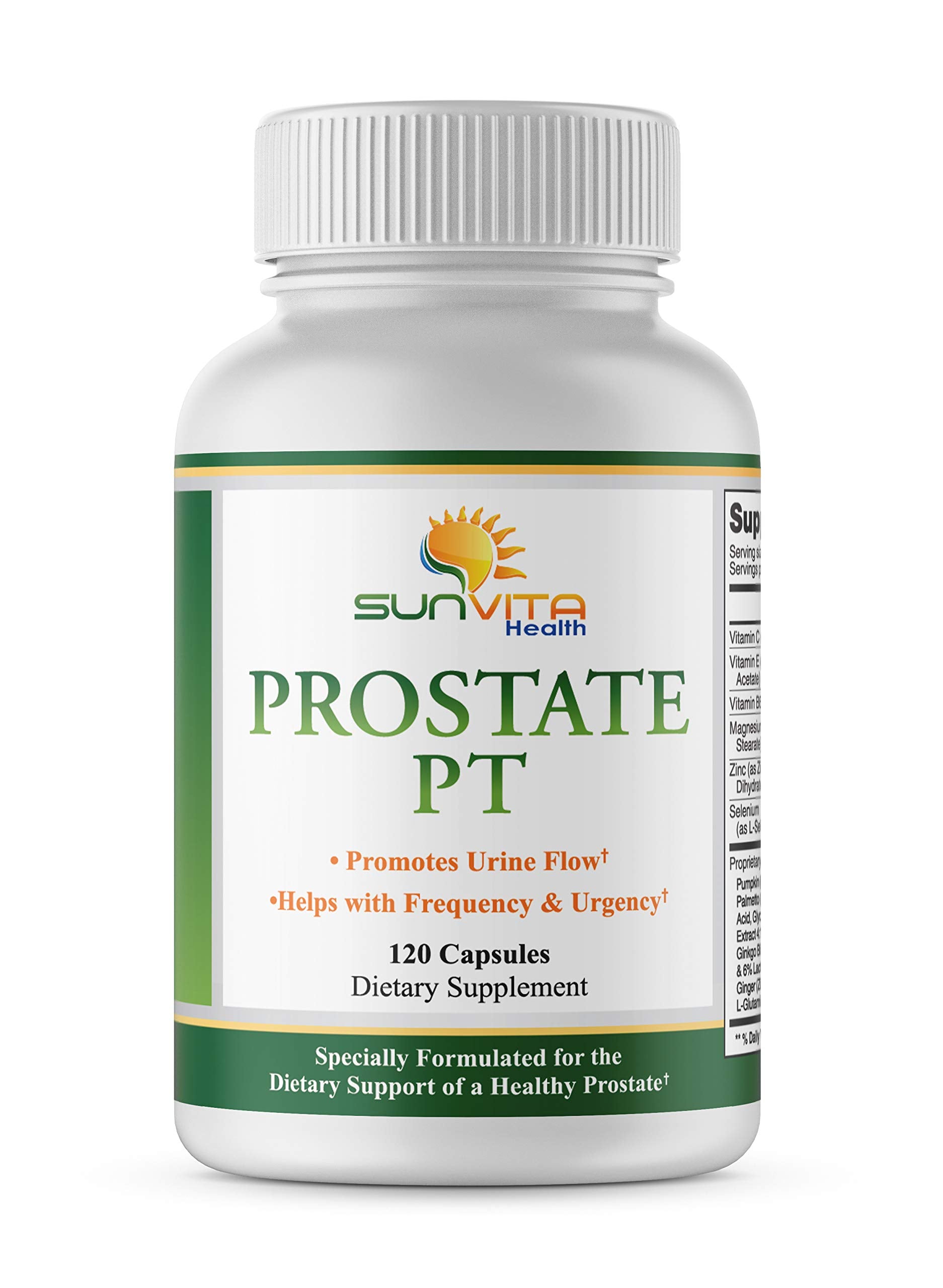 SunVita Health Prostate Formula bottle with soft capsules for daily comfort
