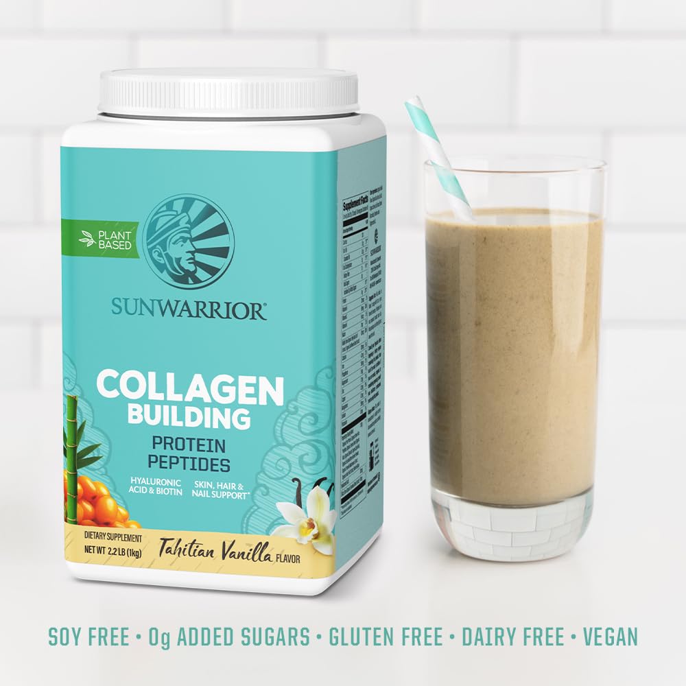 Sunwarrior Collagen Building bamboo-silica supports connective tissues and resilience.