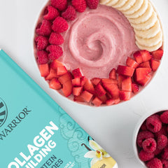 Sunwarrior Collagen Building hyaluronic acid and tremella hydrate the skin.