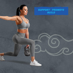 Lab-tested Sunwarrior formula label indicates ISO-certified testing for heavy metals and purity.