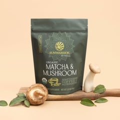 Sunwarrior mushroom blend ingredients including Lion’s Mane and Cordyceps