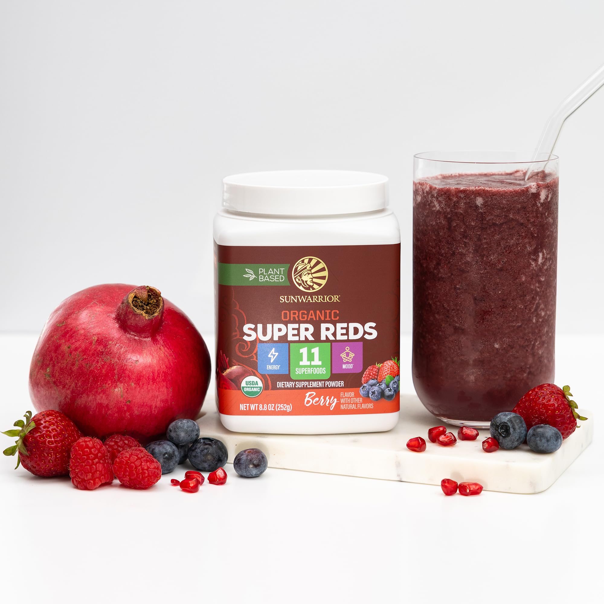 Sunwarrior Super Reds used in daily routine for on-the-go energy