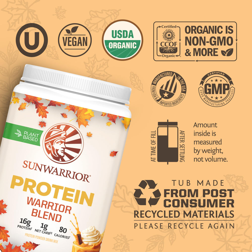 Sunwarrior plant protein pea hemp mix scoop for quick shakes