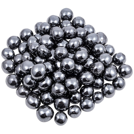 SUNYIK hematite tumbled stones bulk in a pile, ideal for crafts and meditation.