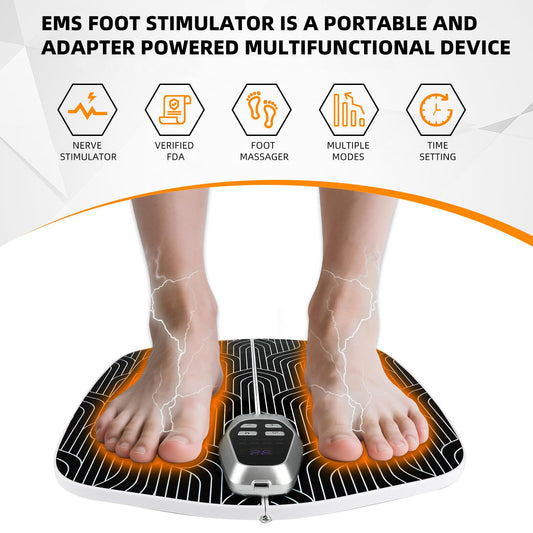 SUOIDOD EMS Foot Stimulator HK701A side panel close-up for easy travel and relief