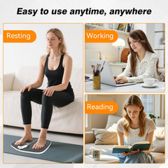 SUOIDOD EMS Foot Stimulator HK701A travel-use setup supports on-the-go relief