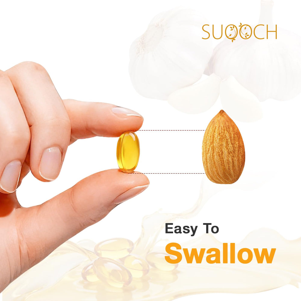 SUOOCH aged garlic extract bottle shown as part of daily routine