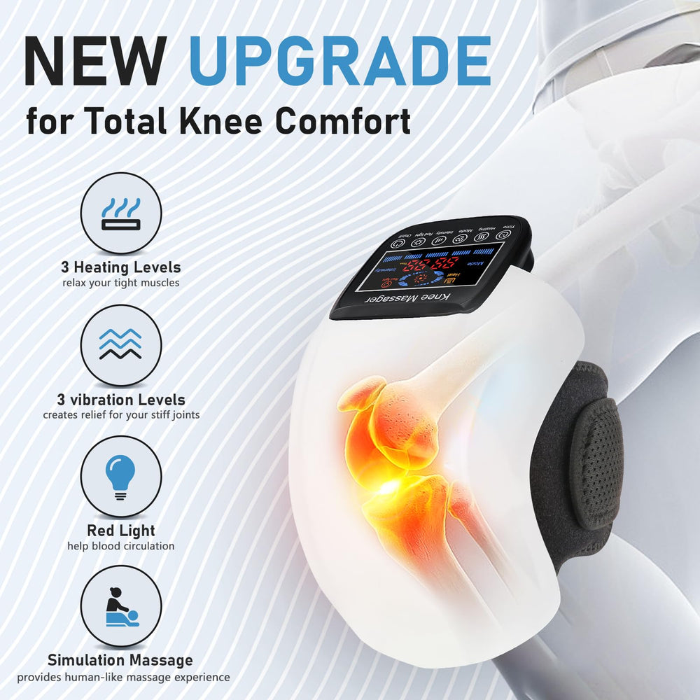 Supband knee massager with a 3D massage module for multi-directional relief.