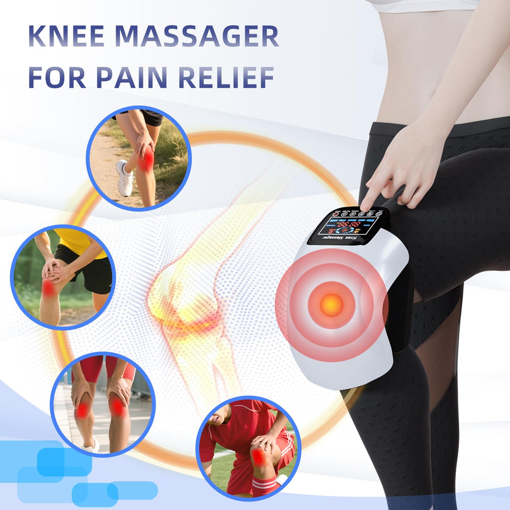 SUPBAND Knee Massager cordless design lets you relax anywhere.