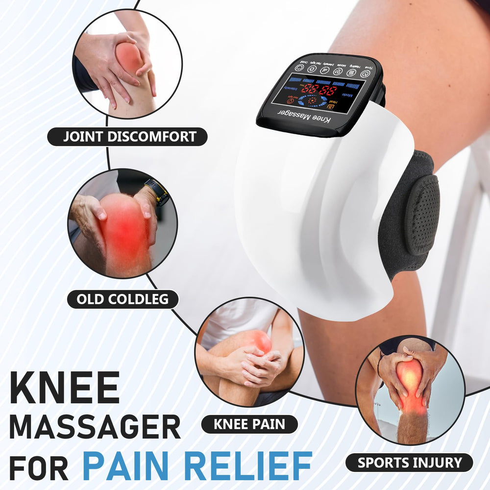 SUPBAND Knee Massager cordless design with USB-C charging for freedom of movement.
