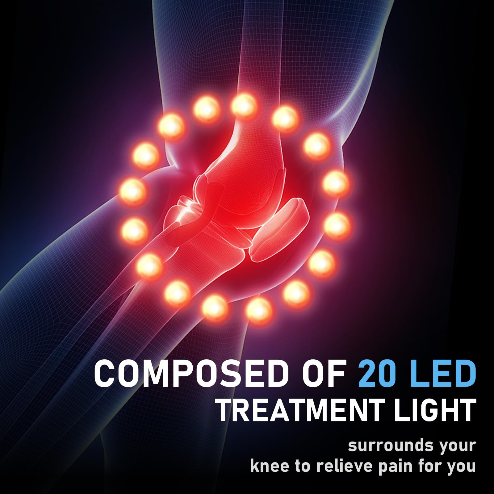 Supband massager features an LED touchscreen for easy on-the-go control.