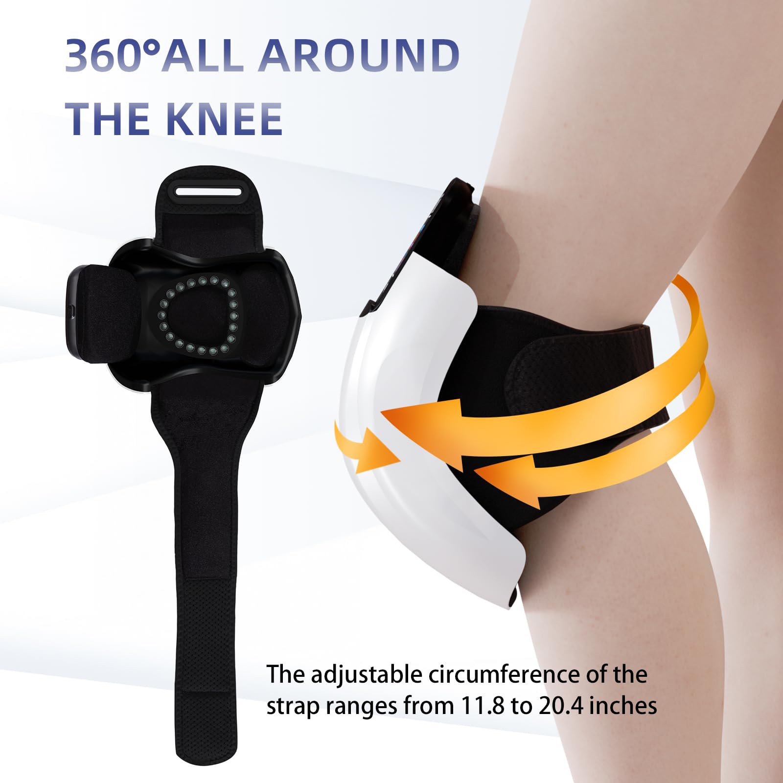 SUPBAND Knee Massager secure wrap around knee, elbow, or shoulder.