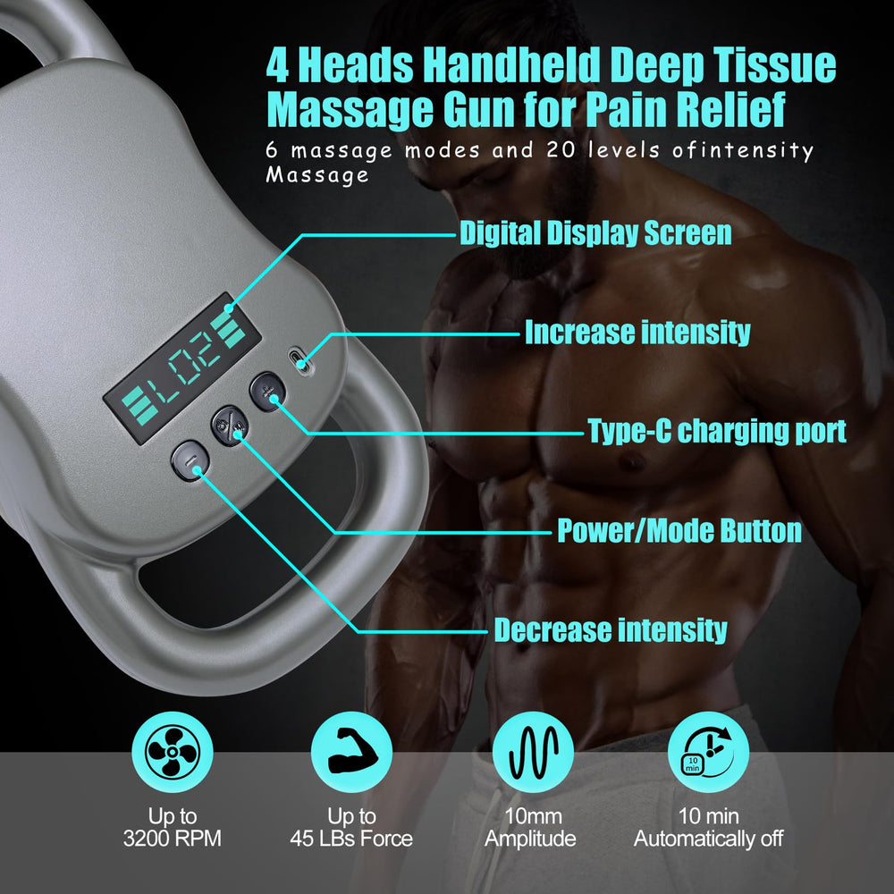 SUPBAND massage gun shoulder relief with targeted heads for knots