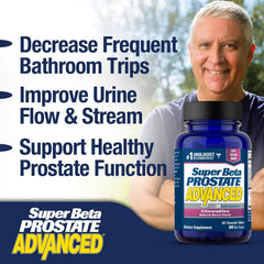 SUPER BETA PROSTATE Advanced chewables label, natural berry taste.