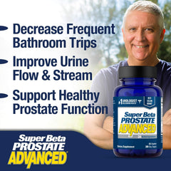 SUPER BETA PROSTATE Advanced caplets close-up features beta sitosterol blend.
