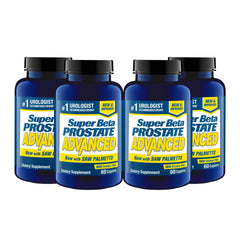 SUPER BETA PROSTATE Advanced bottle on shelf for daily urinary support