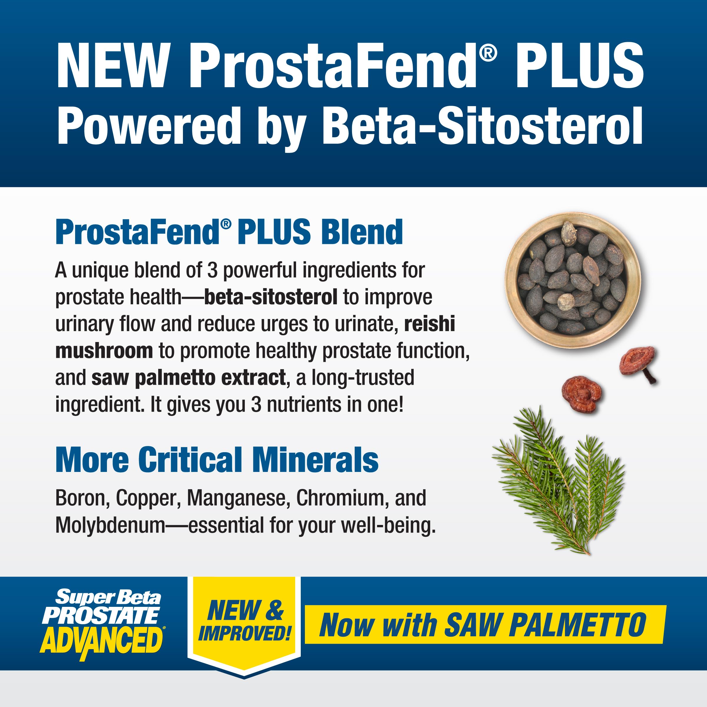 SUPER BETA PROSTATE Advanced reishi illustration signals premium herbal ingredients
