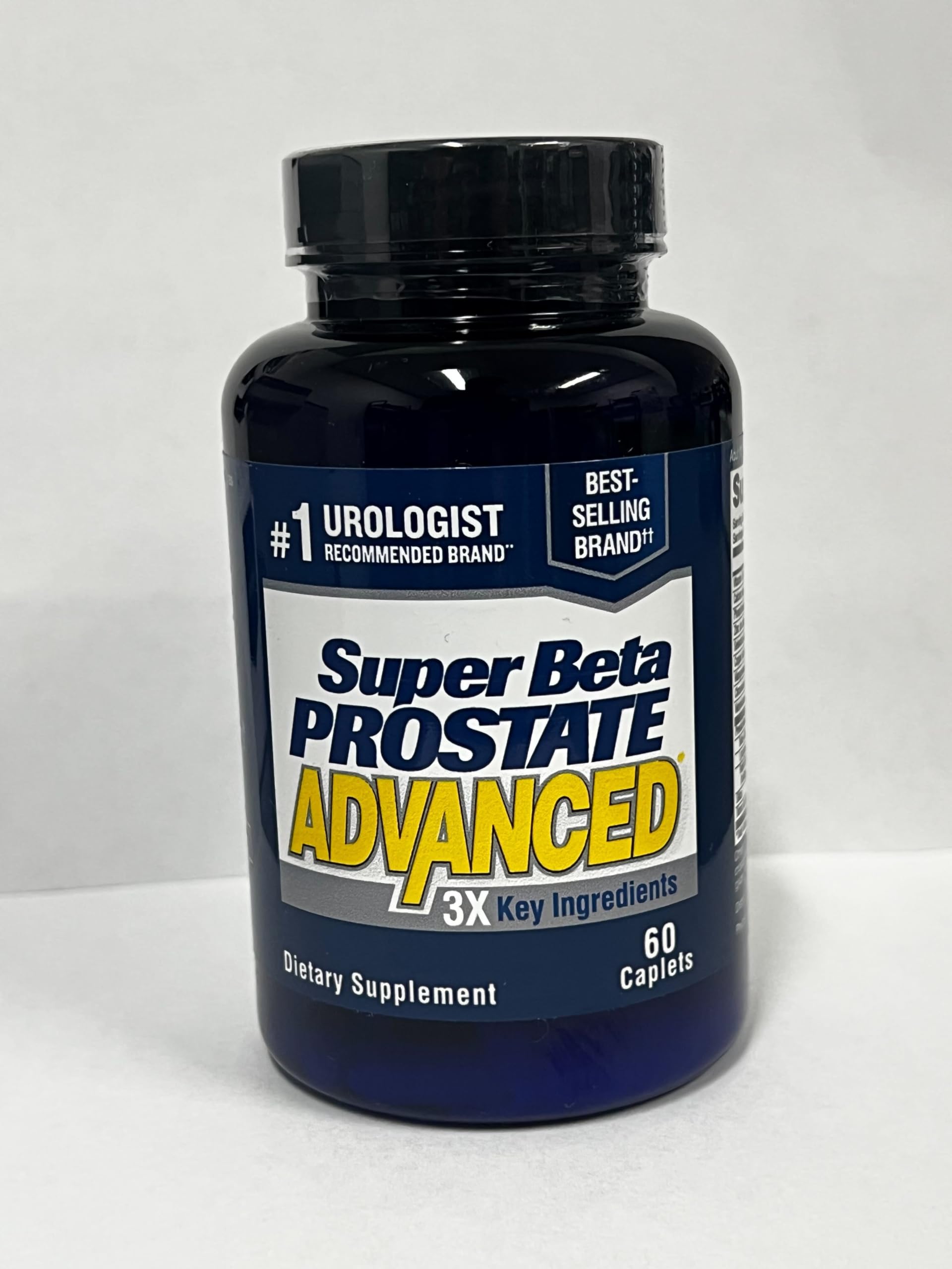 Closeup of Super Beta Prostate foil pack highlights secure packaging.