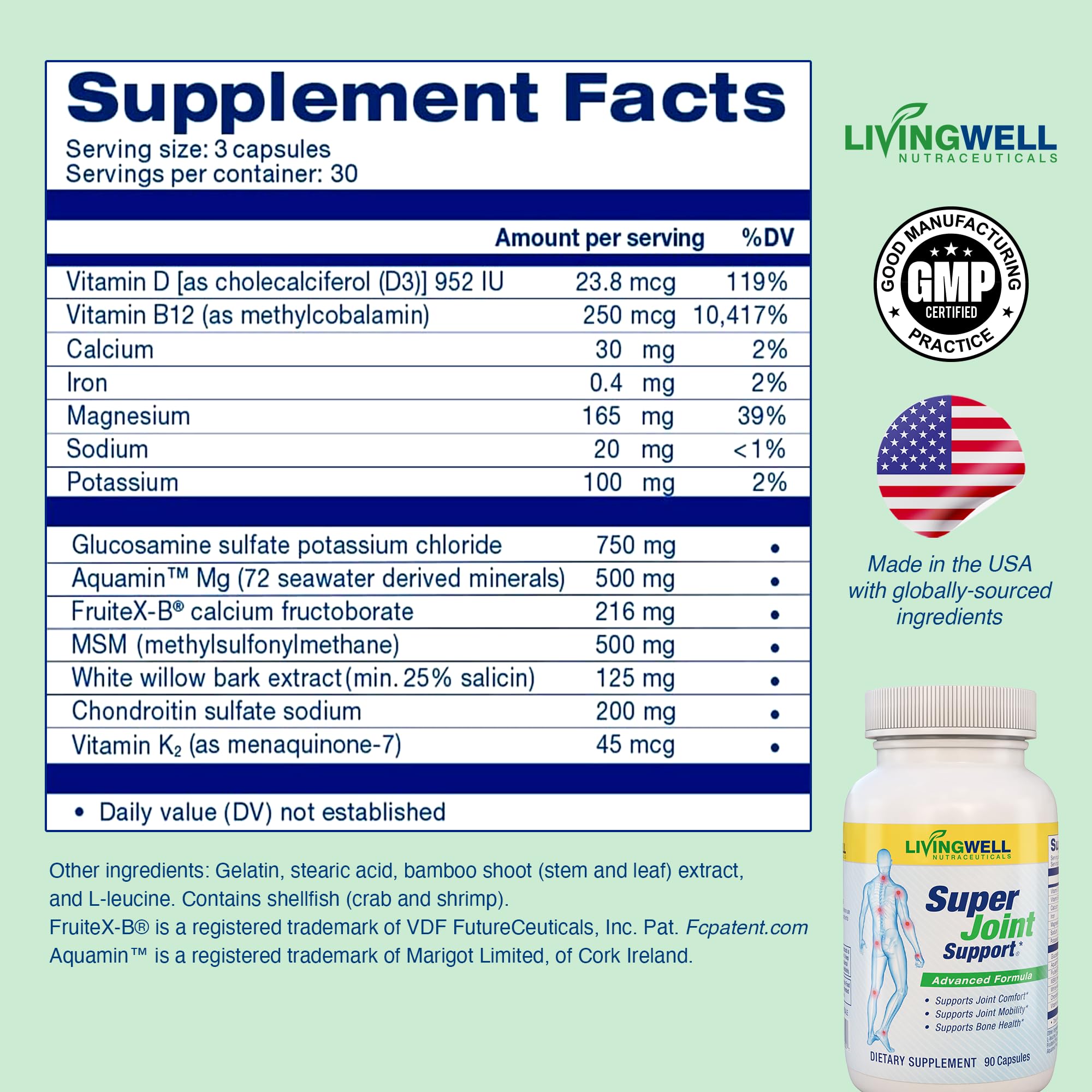 SUPER JOINT SUPPORT packaging on table for quick reference
