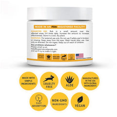 Super Natural Goods Manuka Honey Cream ingredients closeup features Manuka honey and aloe vera.