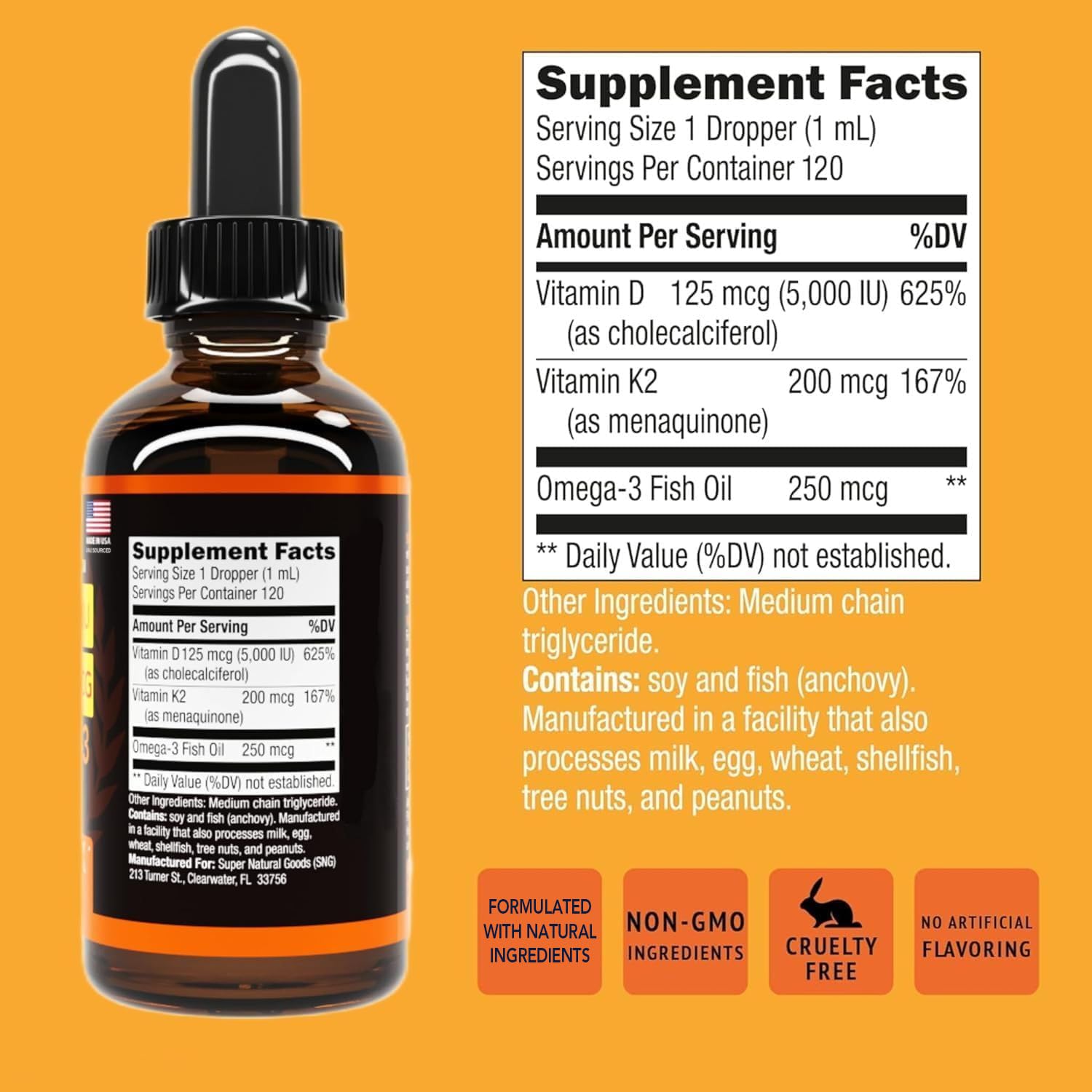 Super Natural Goods packaging conveys quality and safety.