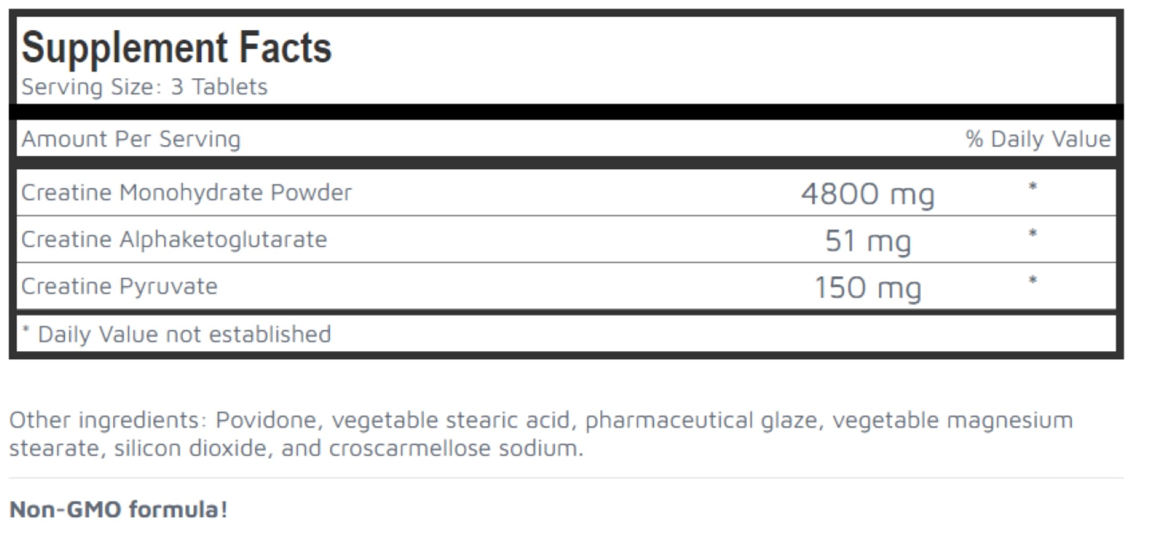 Super Premium Tri-Phase Creatine label detail emphasizes the triple blend benefits.