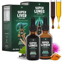 SuperBonsai Super Liver bottle front view showing herbal tincture formulation.