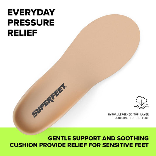 Close-up of hypoallergenic foam in the Everyday Pressure Relief insole