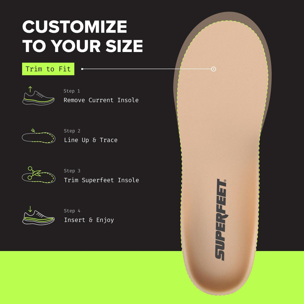 Superfeet Everyday Pressure Relief Insert lifestyle image highlighting daily walking comfort